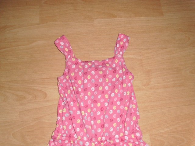Kurzer Jumpsuit von Topolino, rosa mit Motiven, Gr. 128