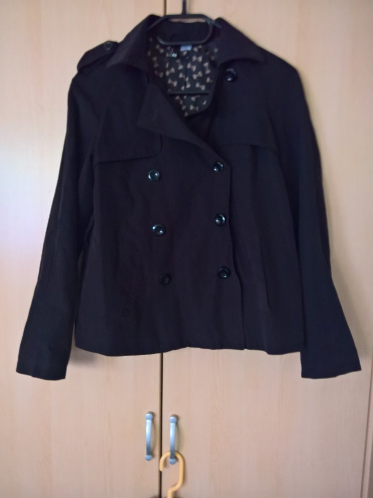 schwarze Jacke Gr. 36 von H&M