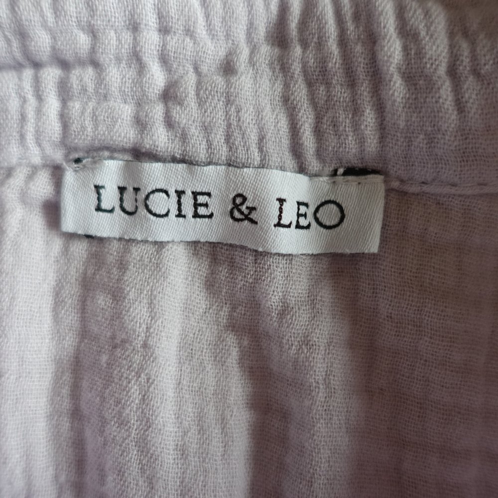 Bluse, Musselin, flieder, große Größe, ca. Gr. XXXL, Oversize