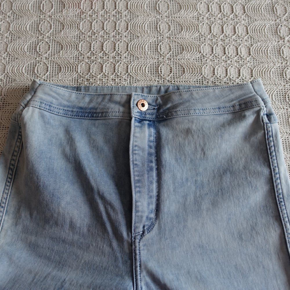 Jeans, Jeanshose, Skinny, Ankle, High Waist, Gr. 31, hellblau, H&M