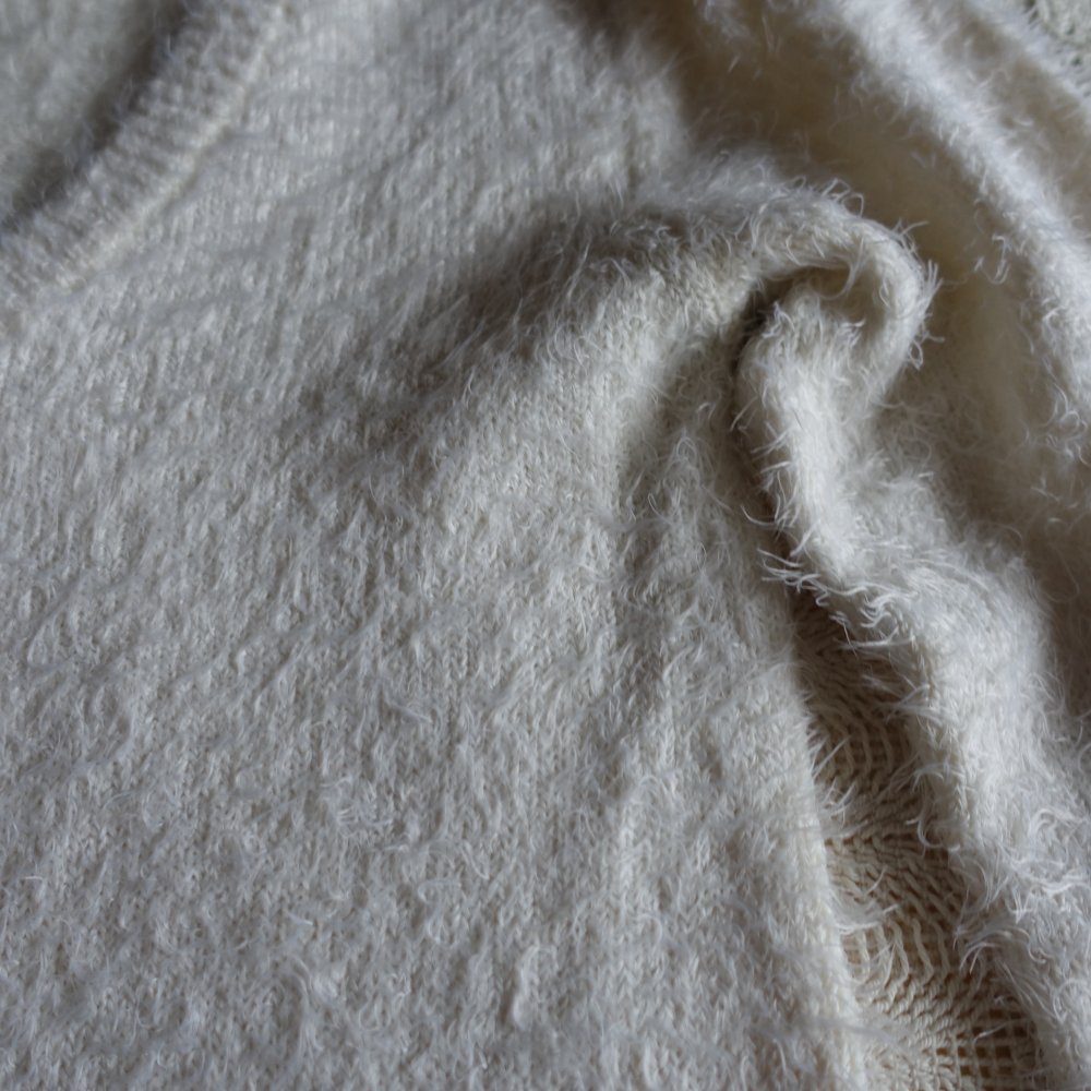 Pullover, Strickpullover, Gr. 32/34 bzw. ca. Gr. XXS/XS, altweiß, Bonprix, V-Ausschnitt