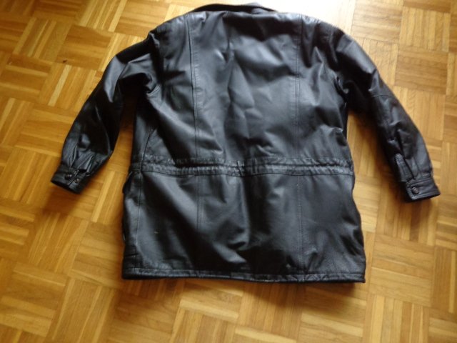 #Vintage, Herren-Lederjacke, Jacke, Parka, Herrenjacke, echt Leder, ca. Gr. M/L, schwarz