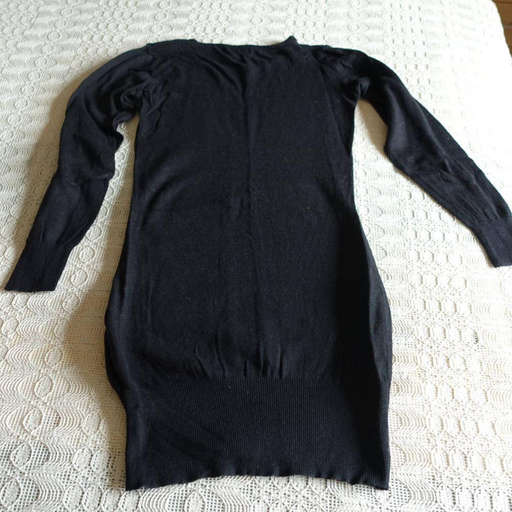 Pullover, Longpullover, Strickpullover, Gr. S bzw. ca. Gr. 36, Vero Moda, schwarz