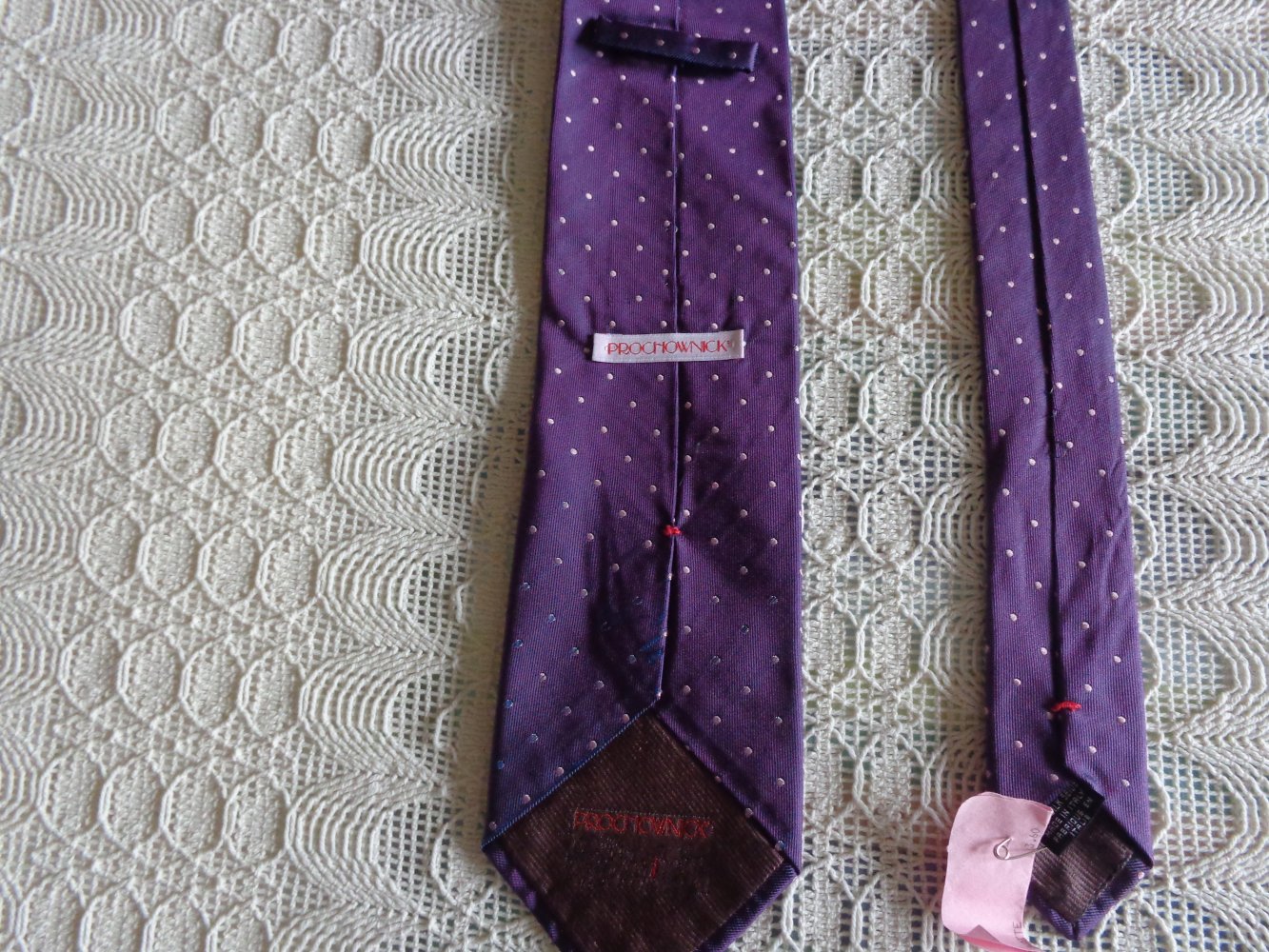#Vintage - Krawatte Seidenkrawatte, lila, 10,00 Euro