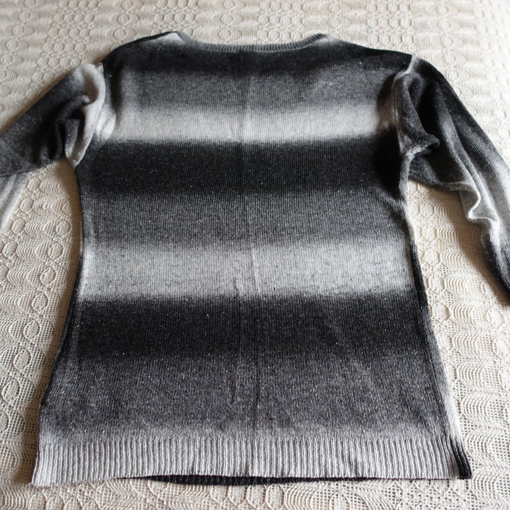 Pullover, Strickpullover, Longpullover, Gr. 34 bzw. ca. Gr. XS, Blockstreifen
