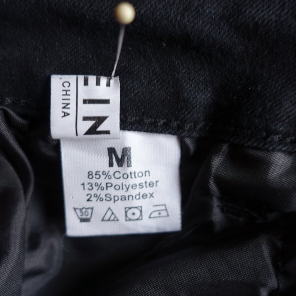 Jeans, Hose, Röhrenjeans, Shein, Gr. M bzw. ca. Gr. 36/38, schwarz