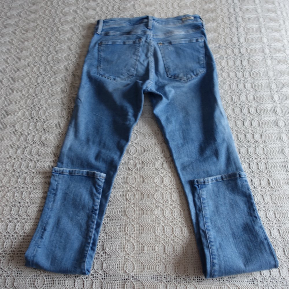 Jeans, Hose, &Denim, Skinny Regular Waist, Röhrenjeans, 29/30, blau