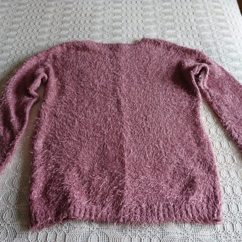 Pullover, Strickpullover, Gr. XS bzw. ca. Gr. 34, altrosa