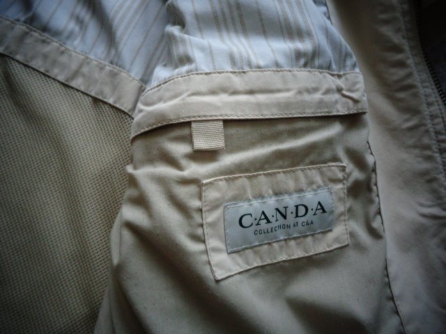 #Vintage, Blouson, Jacke, Herren, Gr. 50 bzw. ca. Gr. L, beige, C&A