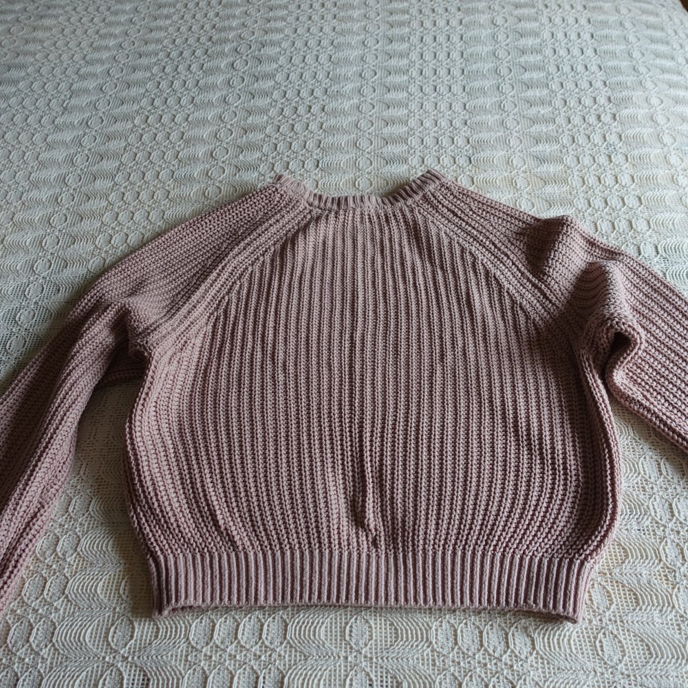 Pullover, Strickpullover, Grobstrick, Gr. XS, ca. Gr. 34, altrosa, H&M Divided