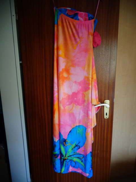 'Kleid/Abendkleid/Sommerkleid mit Blume für div. Anlässe Gr. 34, Gr. 36, Gr. 38, bunt