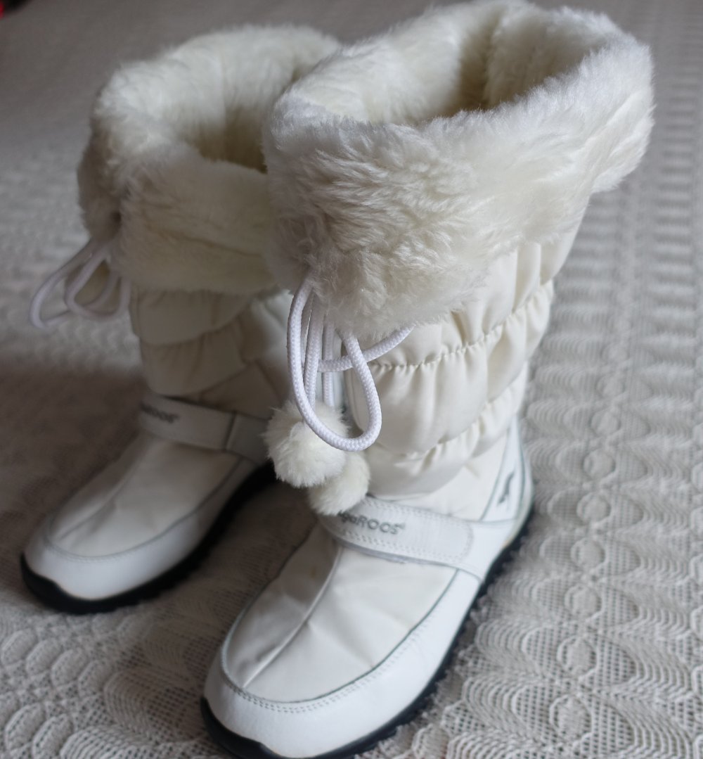 Damen - Stiefel, Fell gefüttert, weiß, Gr. 39, KangaROOS