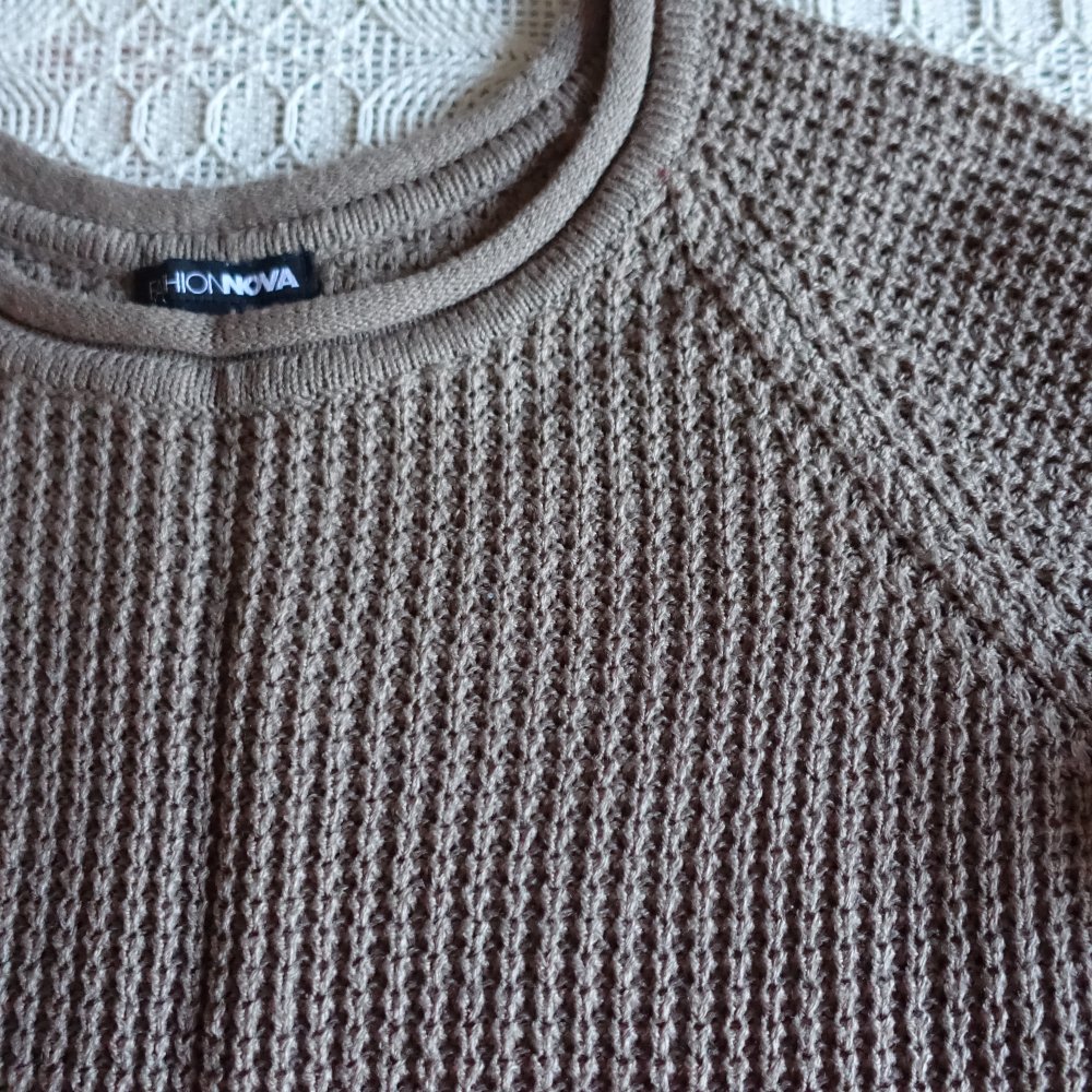Pullover, Strickpullover, Gr. S bzw. Gr. 36, khaki, FashionNova