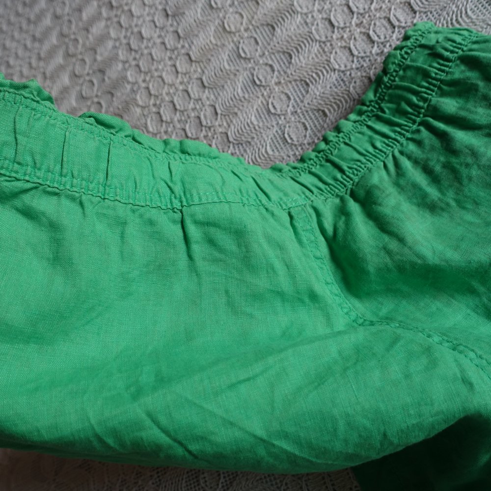 Shorts, Leinen-Shorts, Gr. M, grün, NEU, nicht getragen! aber 1x gewaschen