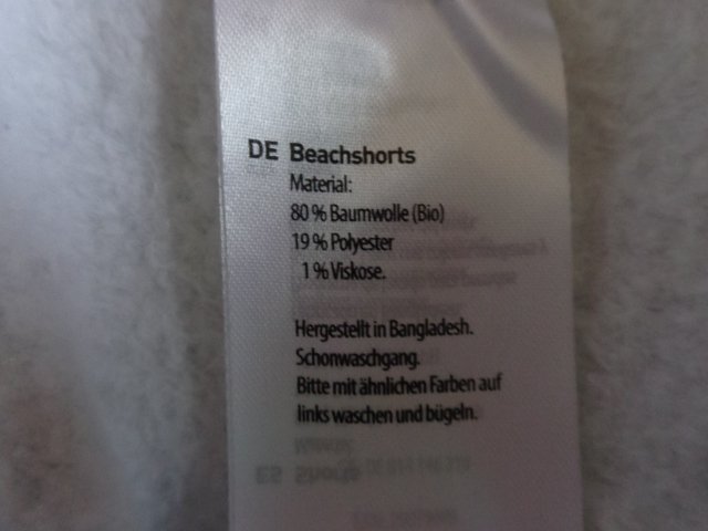 Beachshorts, Shorts, Gr. M, hellgrau, Regular Fit, Up2Fashion