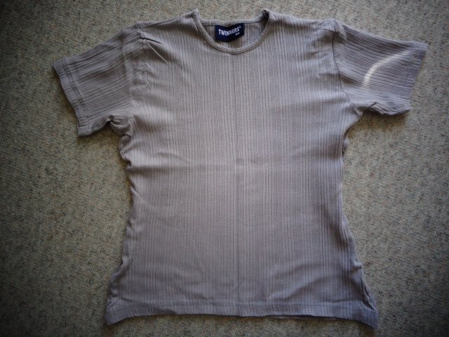 #Shirt Rippenshirt Gr. 164 hellgrau, Marke: Twinners