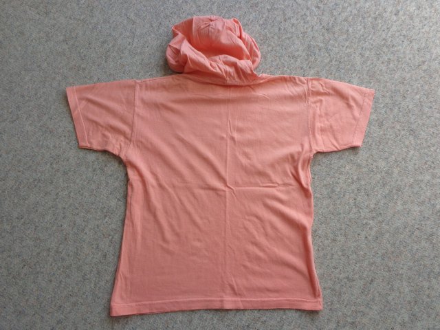 #Shirt, Kapuzenshirt, Hoodie, lachs, Gr. 140