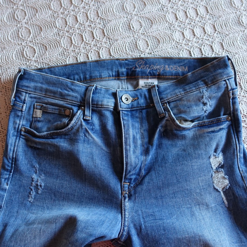 Jeans, Hose, Shaping Skinny, Regular Waist, Gr. 29/30, H&M