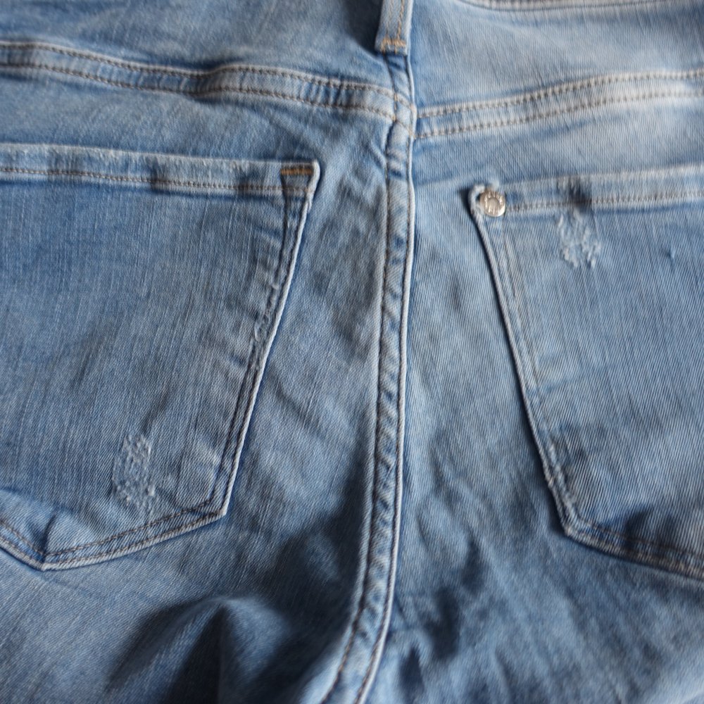 Jeans, Hose, &Denim, Skinny Regular Waist, Röhrenjeans, 29/30, blau