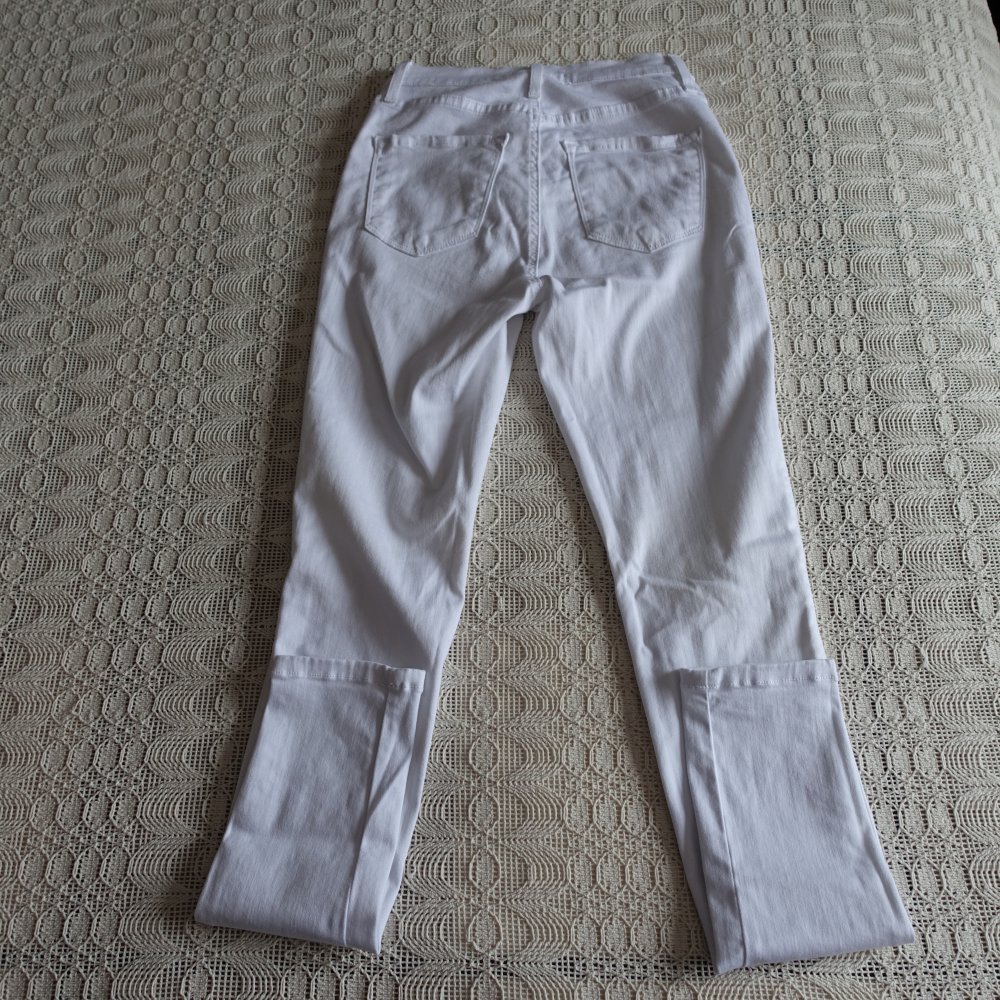 Jeans, Hose, Fashion Nova, Skinny, Röhrenjeans, Gr. 7 (W27), weiß