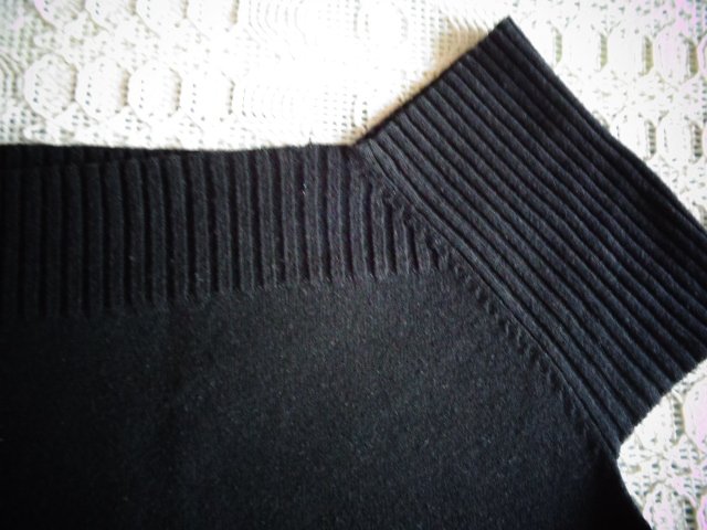 #Shirt, Strickshirt, schwarz, ca. Gr. 158/164 bzw. ca. Gr. XS
