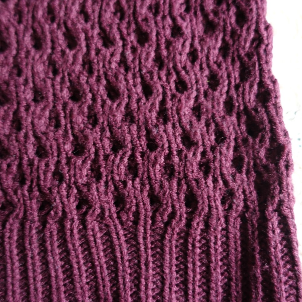 Pullover, Strickpullover, Grobstrick, RV, Gr. 32/34 bzw. ca. Gr. XXS/XS, bordeaux