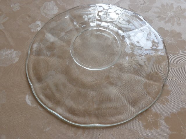 Vintage - Tortenplatte - Tortenteller - Kuchenteller - Kuchenplatte - Glas