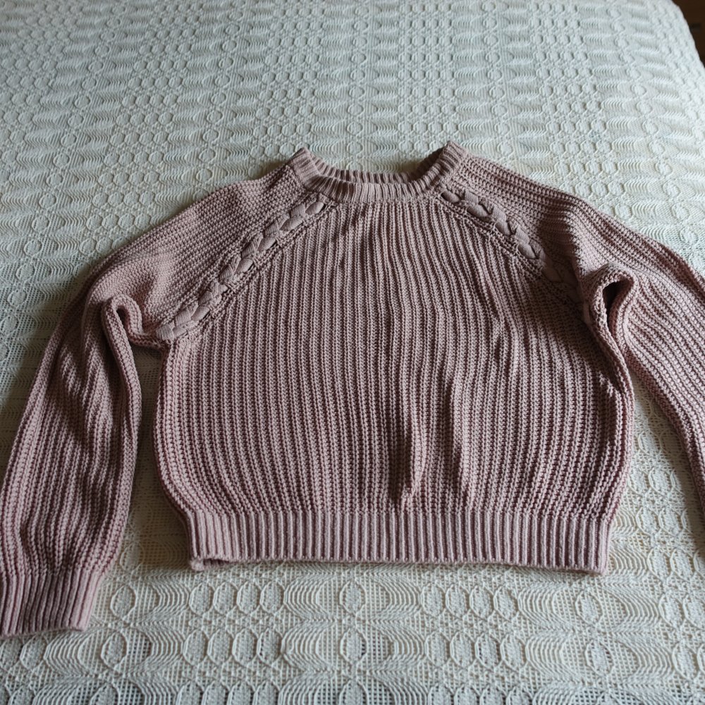 Pullover, Strickpullover, Grobstrick, Gr. XS, ca. Gr. 34, altrosa, H&M Divided