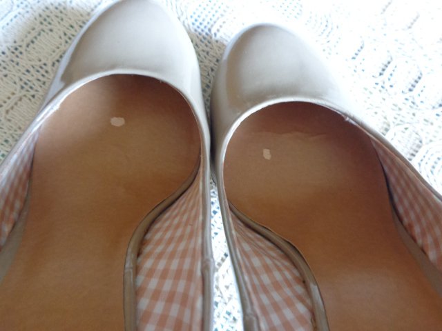 #Pumps High Heels Gr. 39, beige, Glanz/Lack, Graceland