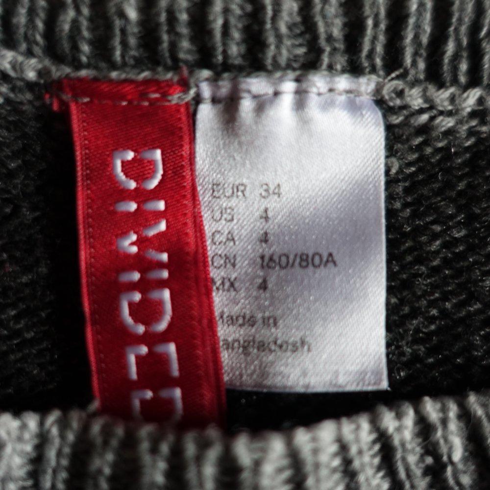 Pullover, Strickpullover, Longpullover, Gr. 34 bzw. ca. Gr. XS, Blockstreifen