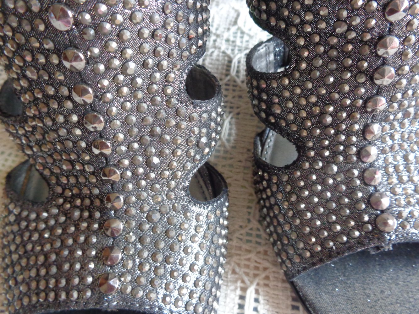 Sandaletten, High-Heels, Riemchenpumps, Gr. 39, anthrazit, Catwalk/Deichmann