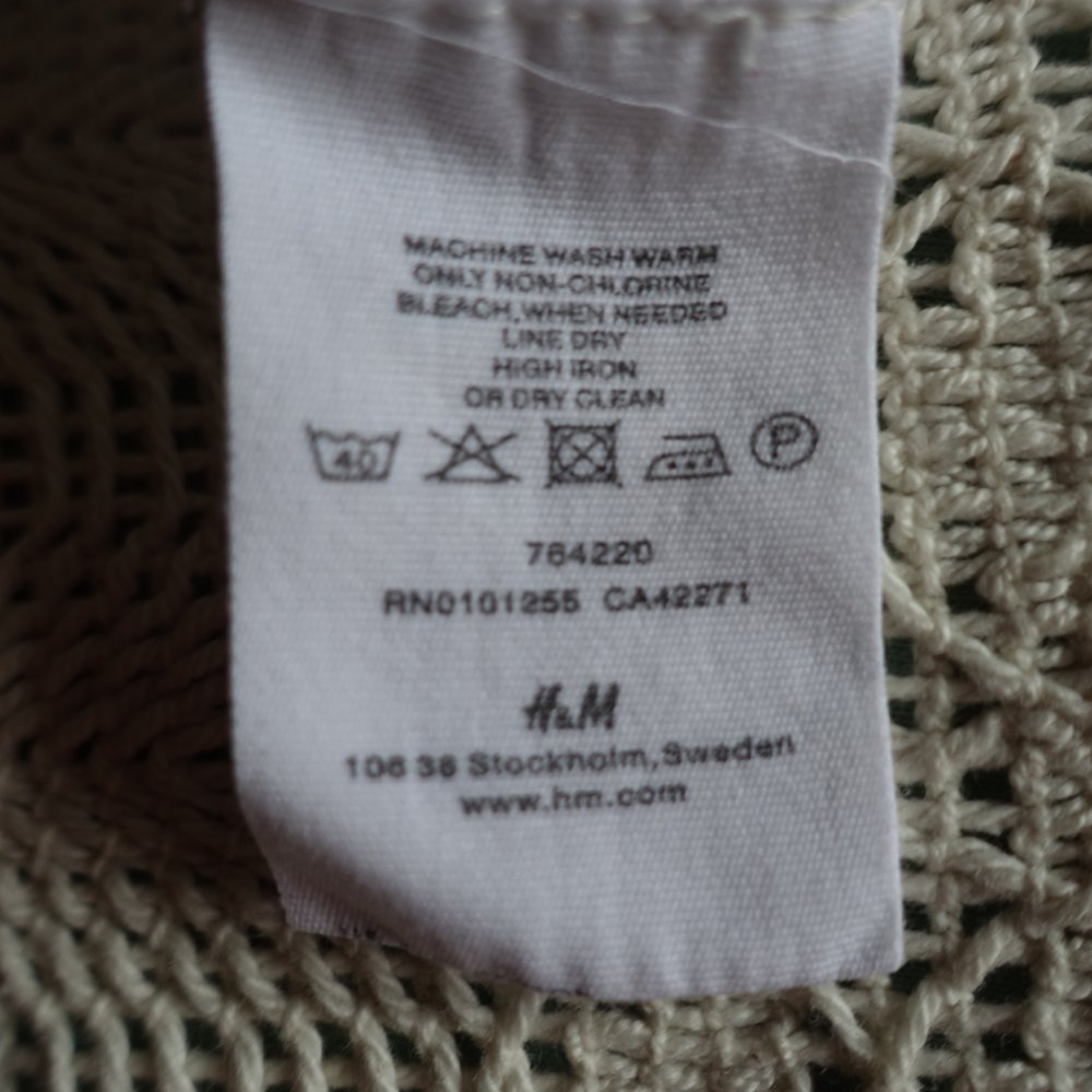 Vintage - Pullover, Strickpullover, Lochmuster, weiß, Gr. 34 bzw. ca. Gr. XS, H&M Divided