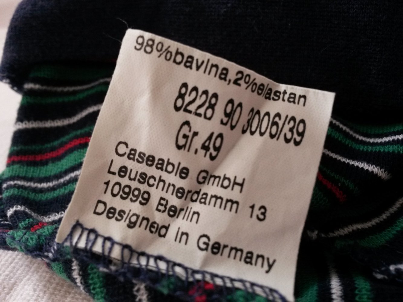 gestreifte Mütze Gr. 49 von ragazzi