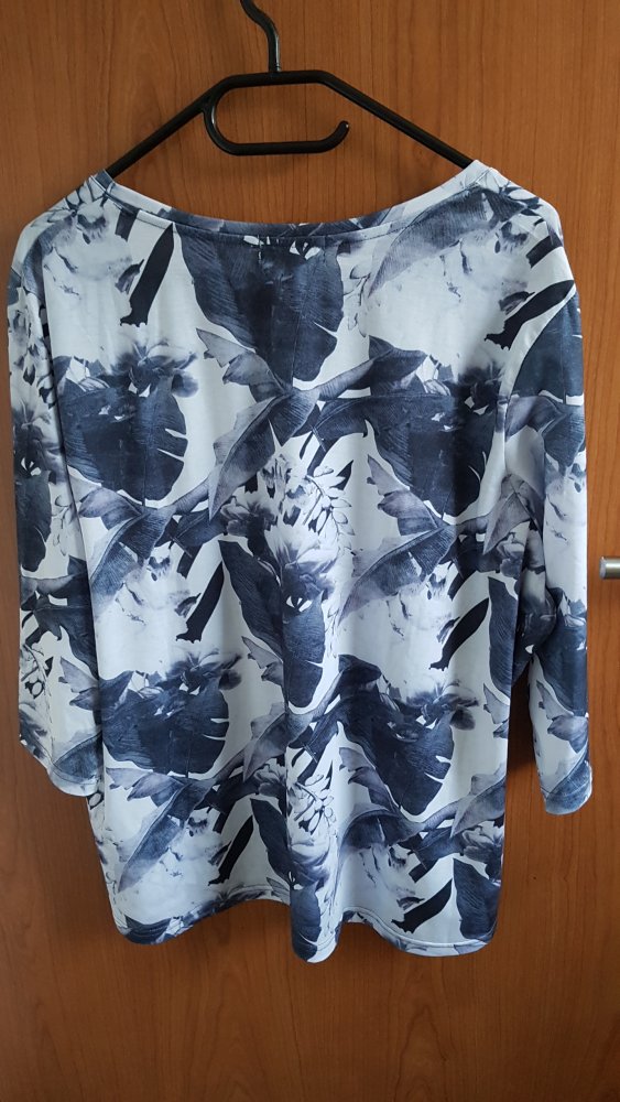 gemustertes Shirt Gr. 52 von Helena Vera (HSE 24) - dreiviertel Arm