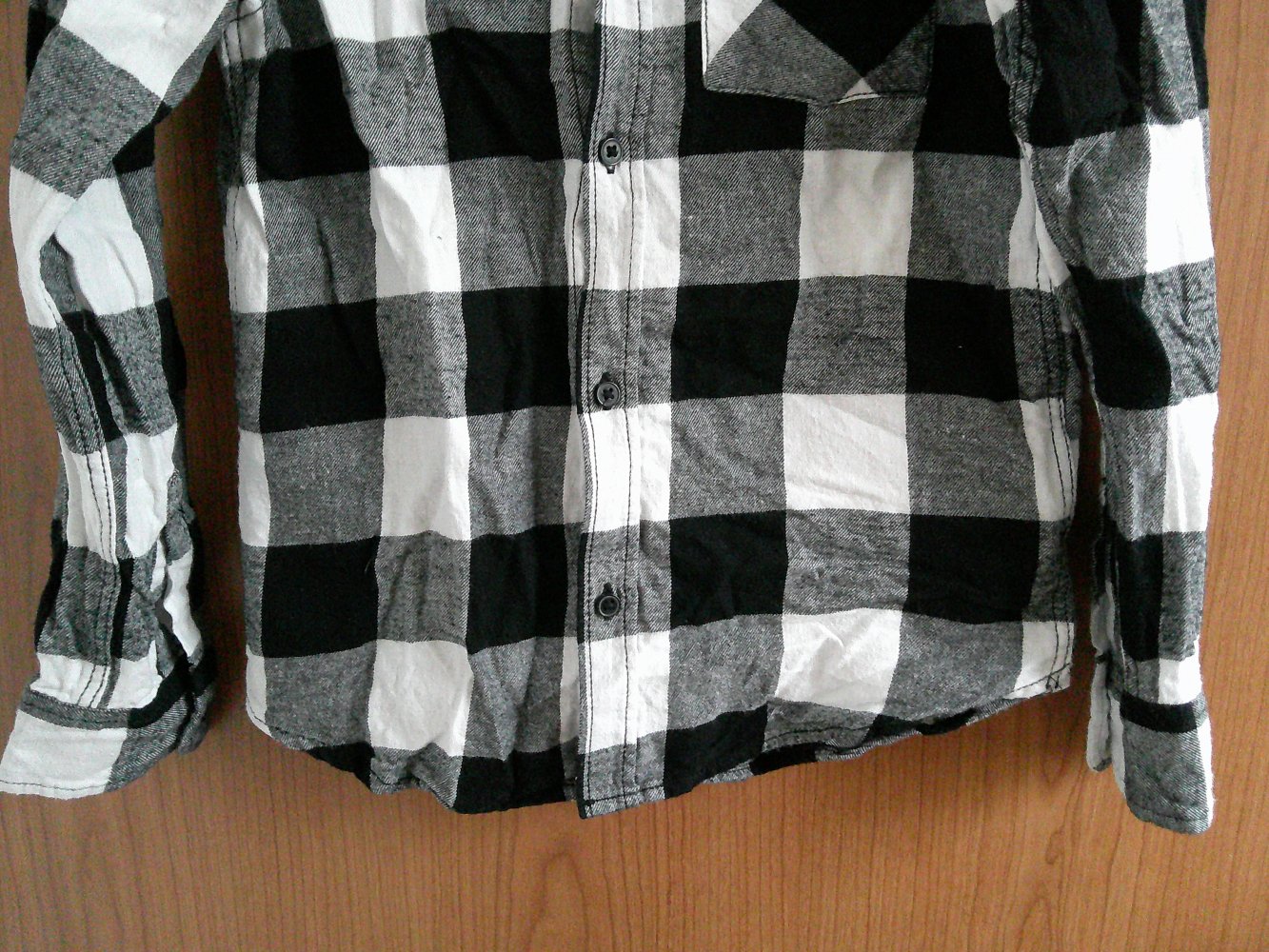 Hemd aus Baumwollflanell Gr. 134 von H&M