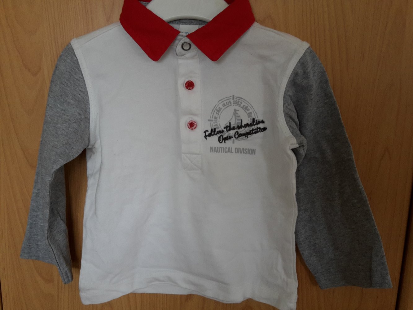 schönes Langarmshirt in Hemdoptik in Gr. 86 von C&A