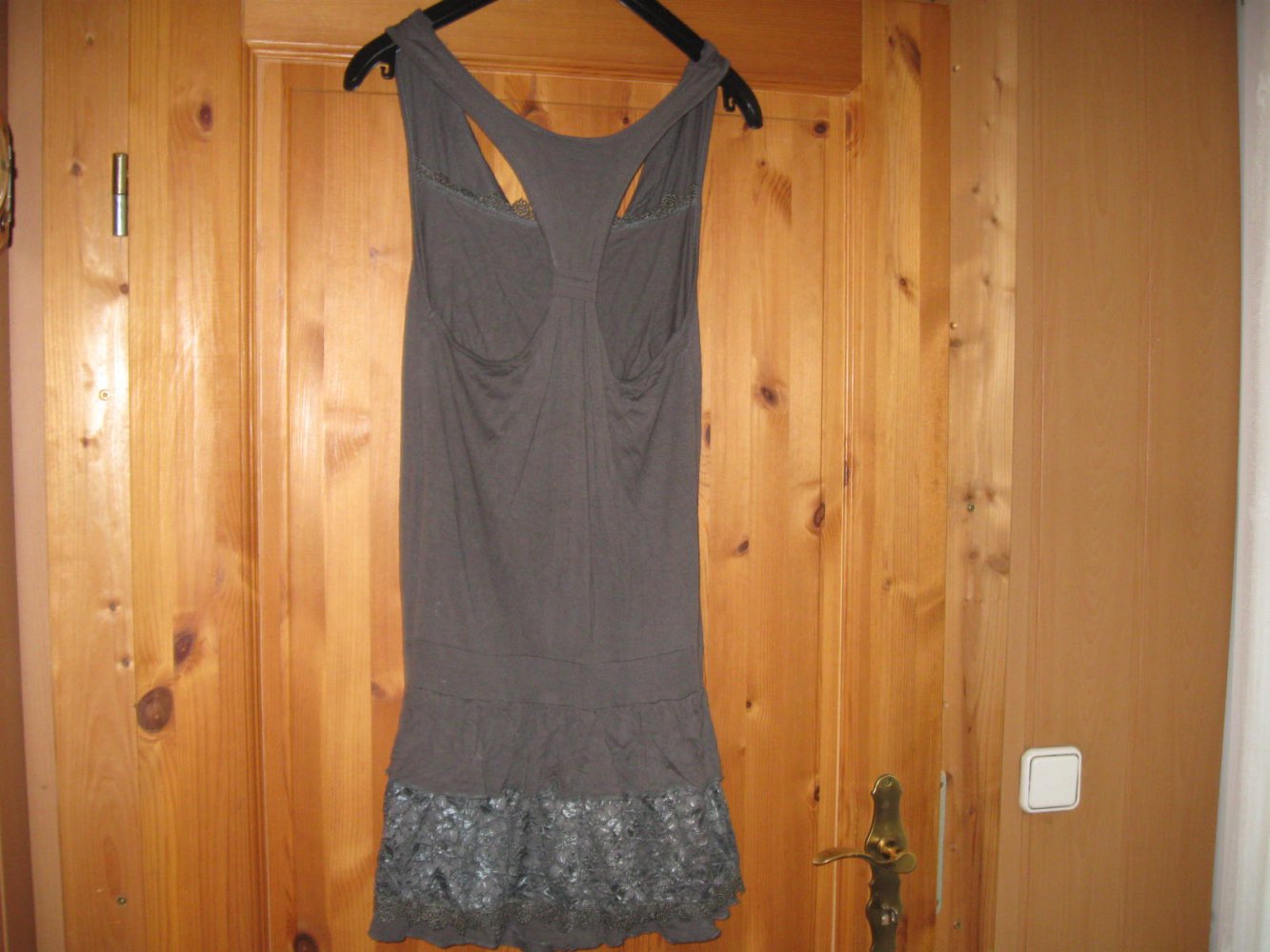 *** Verspieltes Shirt Mini Kleid mit Spitze ***