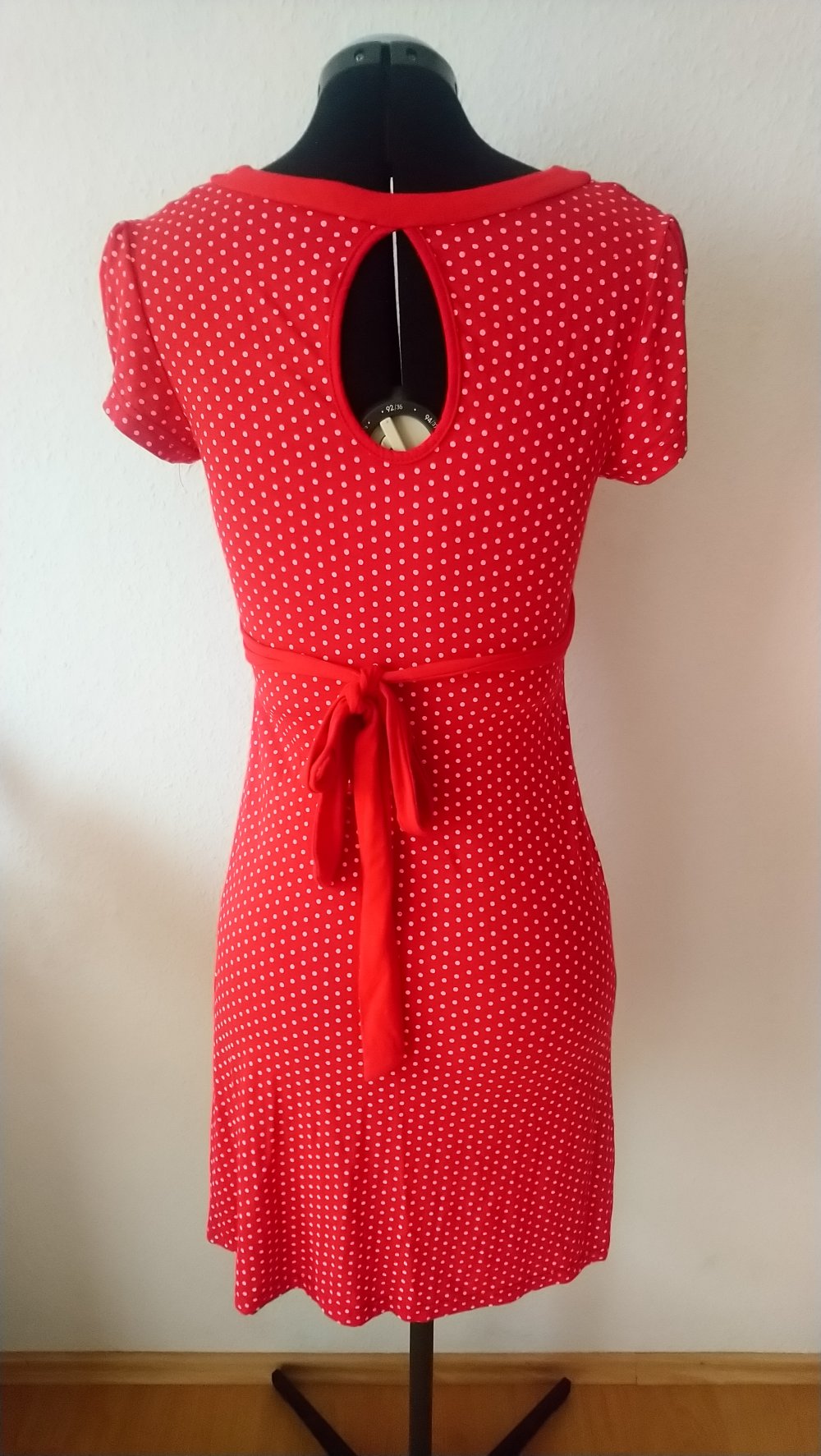 Sommer Kleid rot weiße Punkte