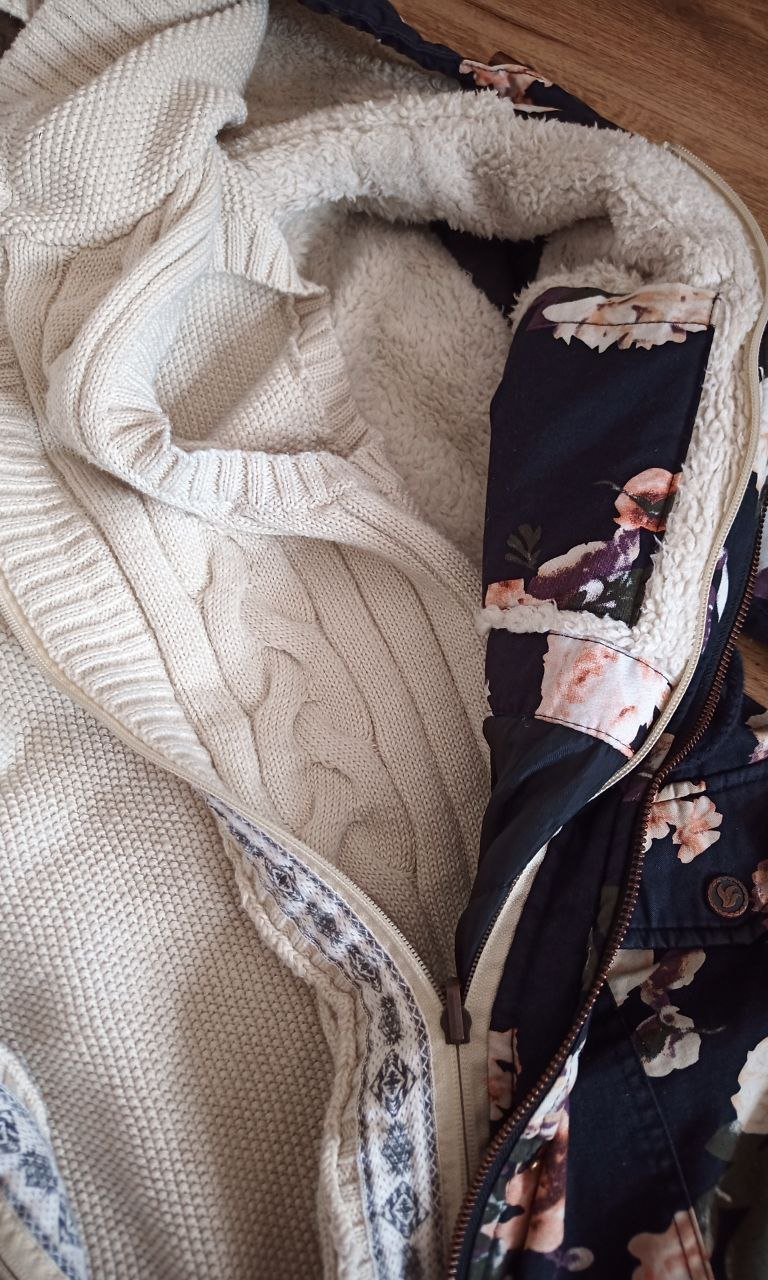  Aiki Winterjacke mit Strickweste L/40