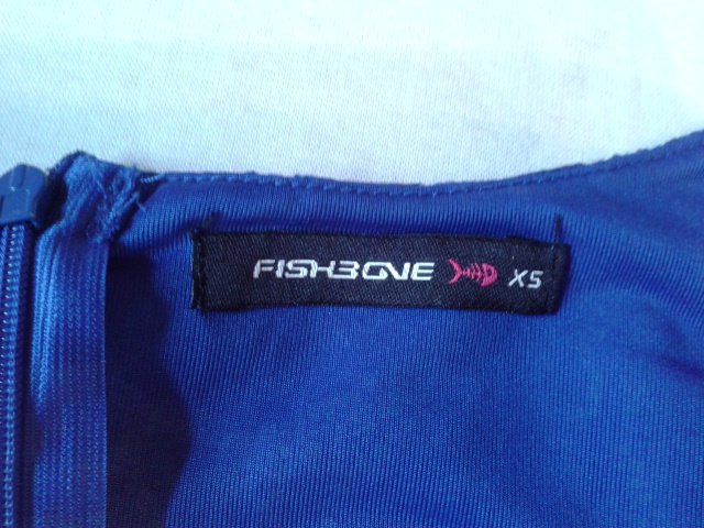 blaues Kleid mit Spitze, Ärmel, Cocktailkleid, süß, Fishbone, XS