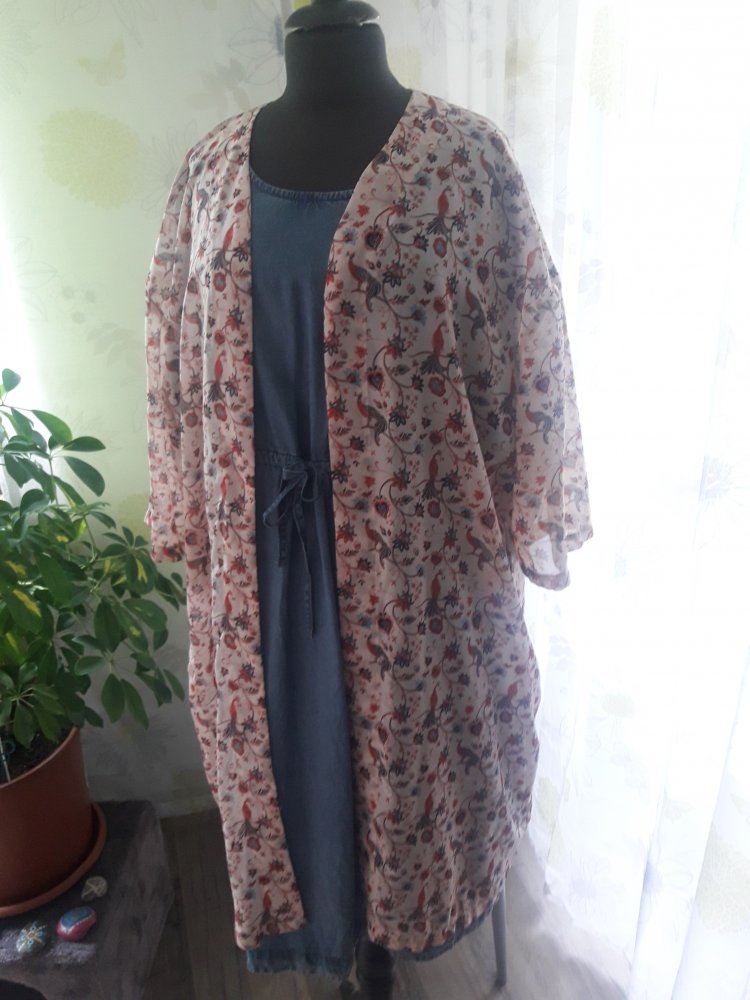Offene Longbluse
