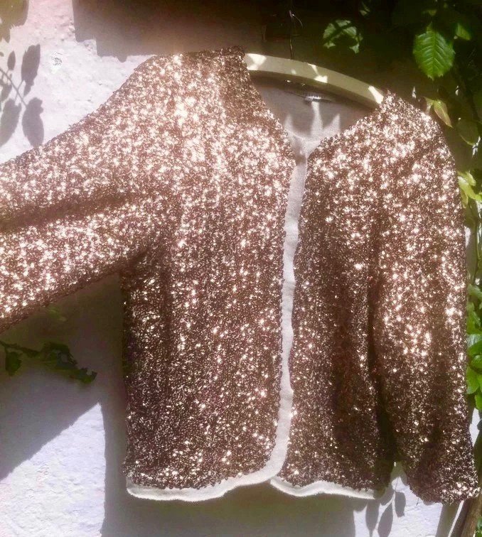 #Pailetten, #Jacke_42, edel und festlich