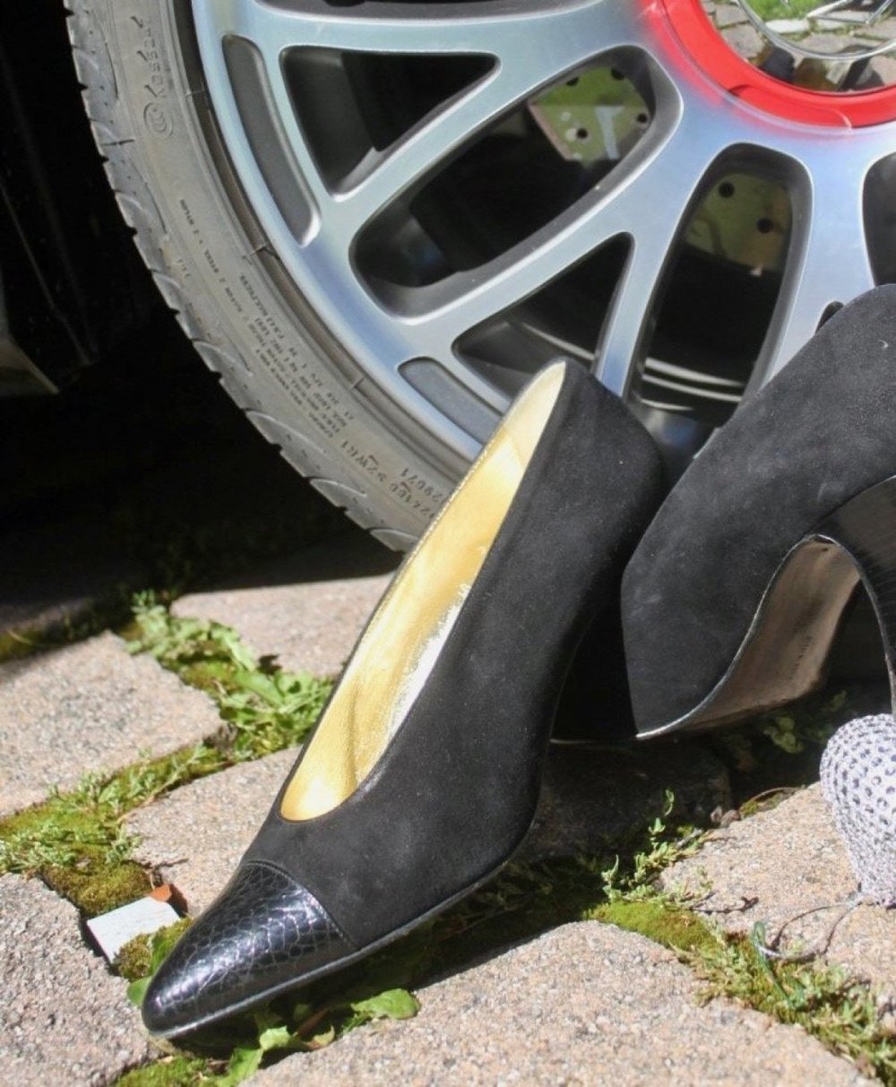 ESCADA-pumps, edel: Gr.40, velourleder, -SALE- TOPzustand/ Bequem-pumps, ledergefüttert