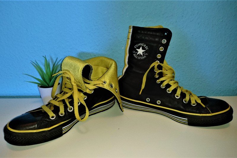 Gefütterte Converse Chucks aus Echtleder 