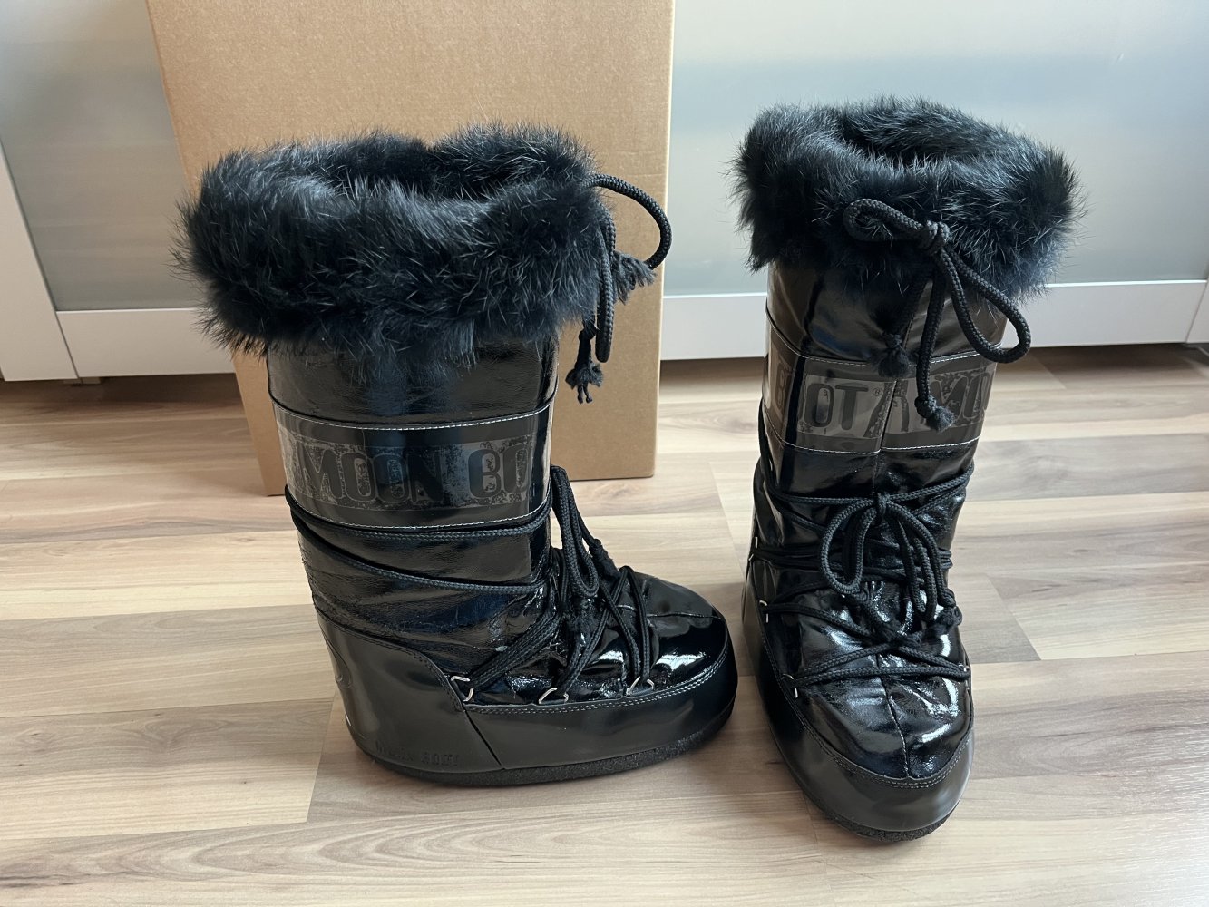 Tecnica Moon Boots 35-38 Lack Y2K Stiefel Fell Vintage