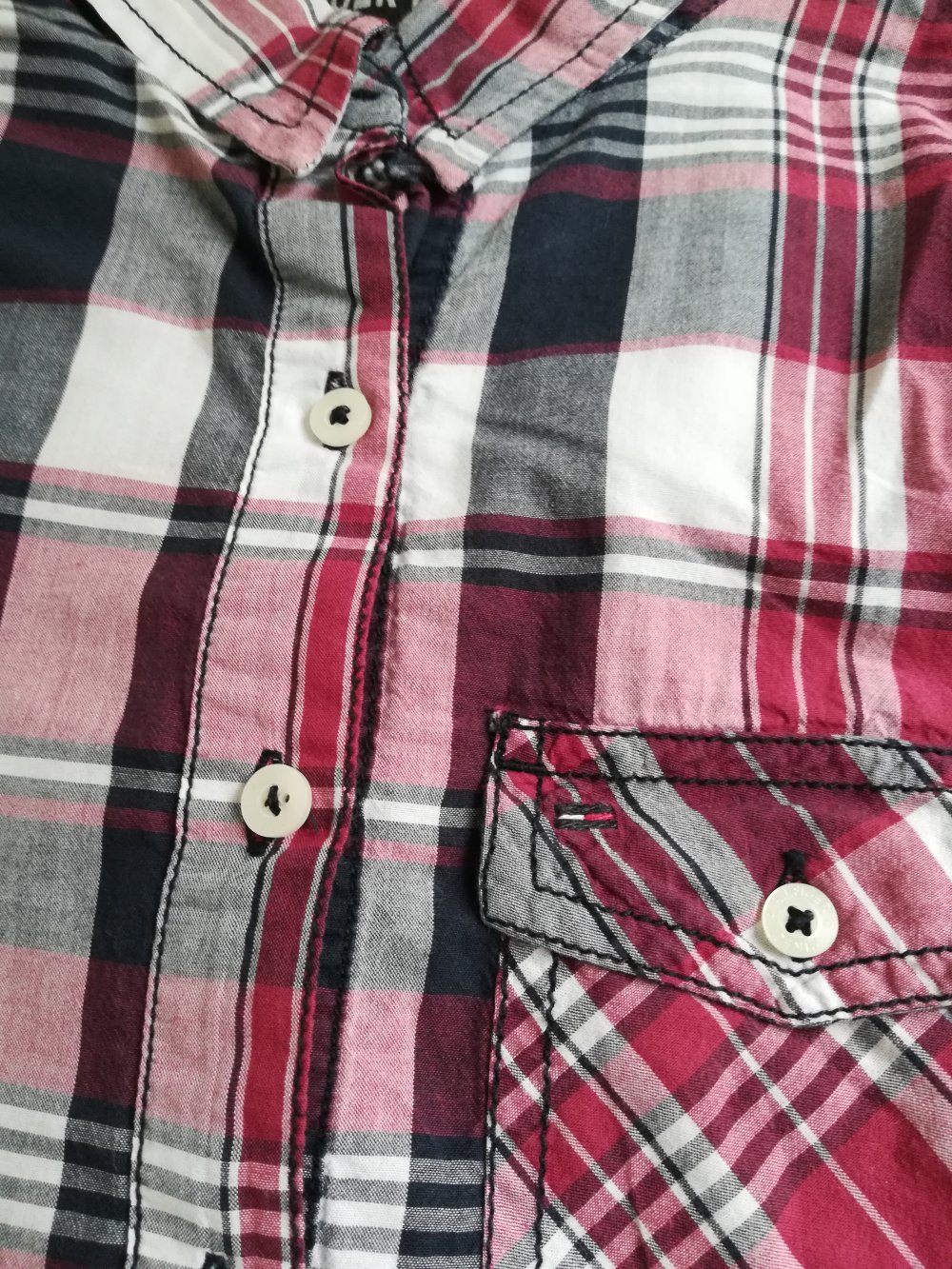 Tommy Hilfiger Karo Bluse Gr. 34 XS neuwertig