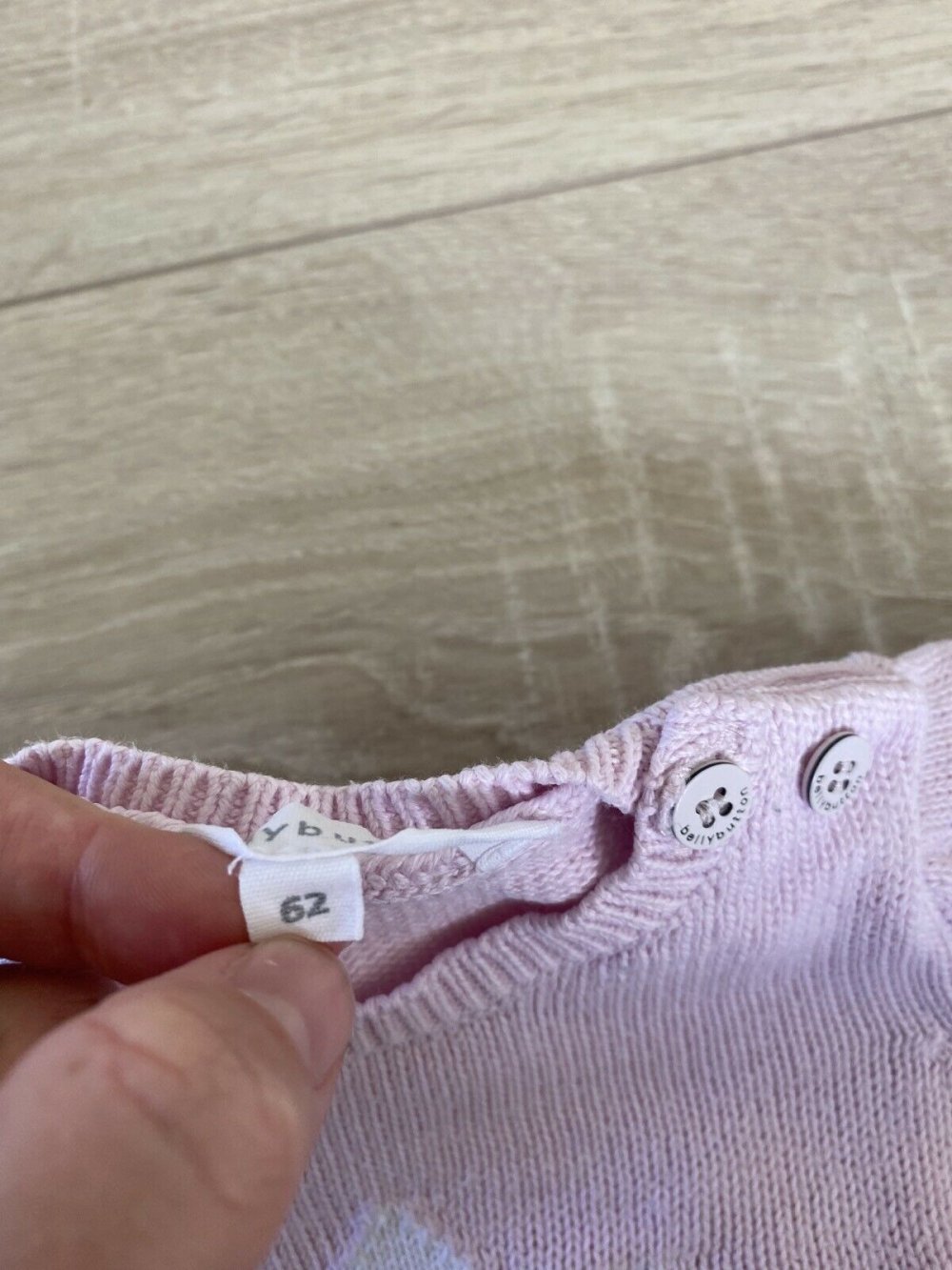 Bellybutton Pullover rosa mit Stern Gr. 62 Mädchen bio öko