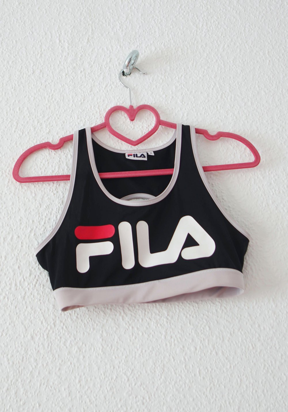 Shiny FILA Logo Track Crop Top Gr. M S 36 38 40 Rave Bustier Technobarbie Festival y2k bratz