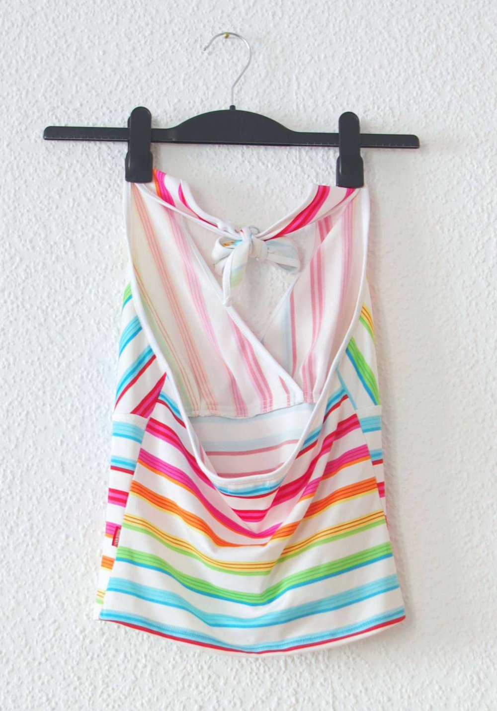 Buntes retro Top Gr. S 36 38 Regenbogen Techno Berghain Rave bunt vintage Pinup