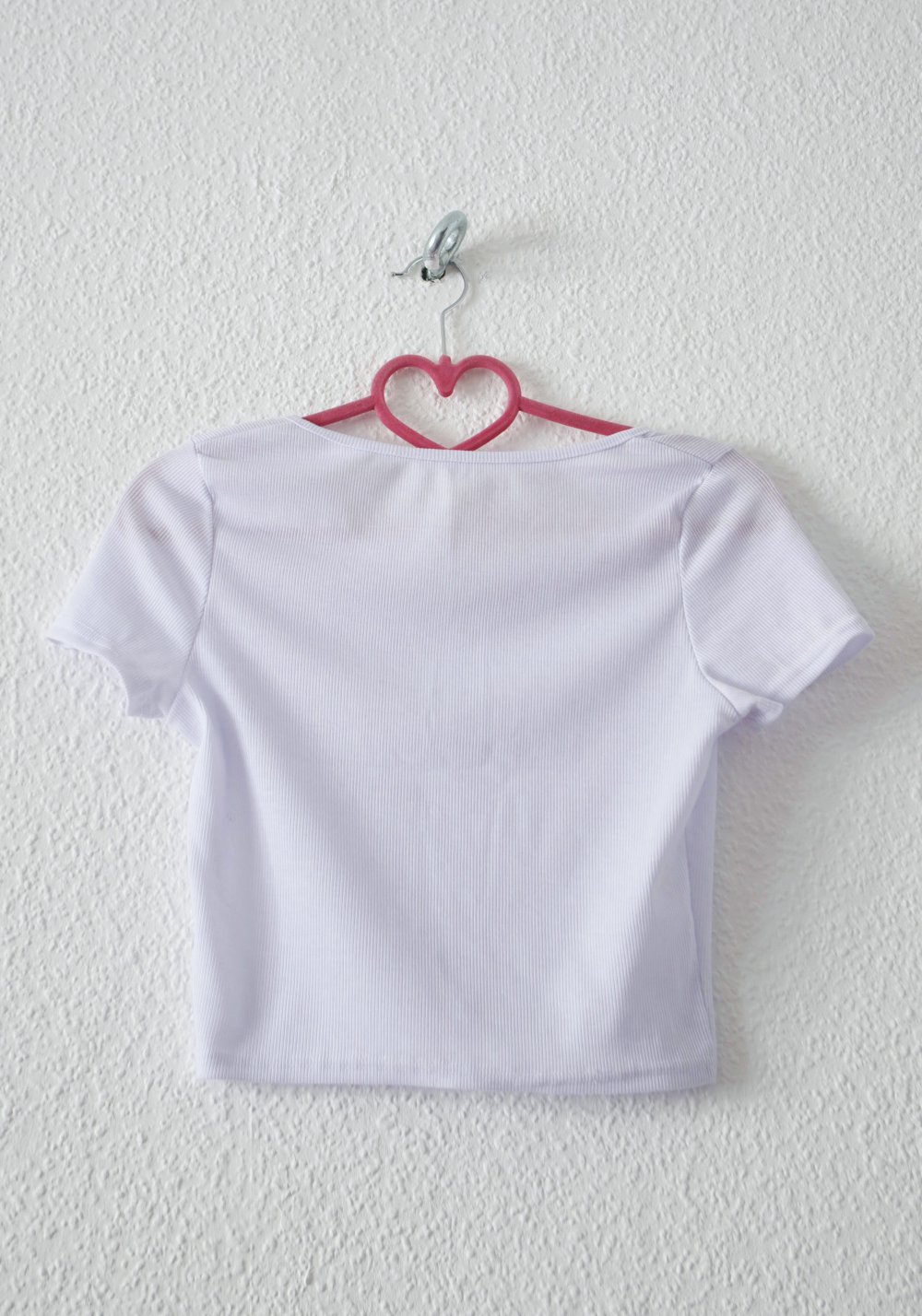 Weißes ripped Crop Top Gr. S 36 38 Technobarbie bauchfrei bratz y2k
